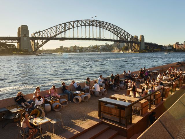 Opera Bar Sydney at sunset