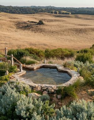 Peninsula Hot Springs Couple Walking Into Pool