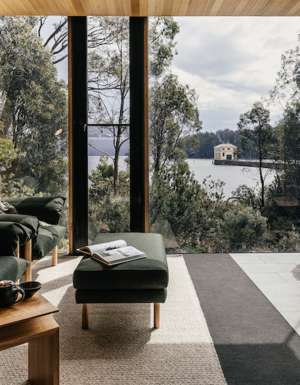 The cosy room honed with local craftsmanship to bring warmth to the space.