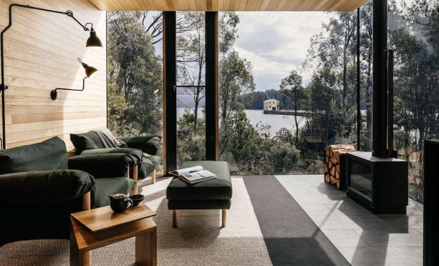 The cosy room honed with local craftsmanship to bring warmth to the space.