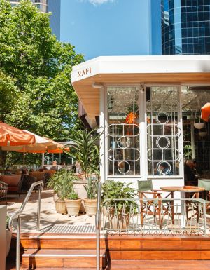 the alfresco dining spot at RAFI, Sydney, NSW