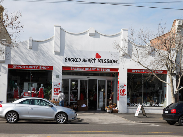 the shop exterior of Sacred Heart Mission, Fitzroy