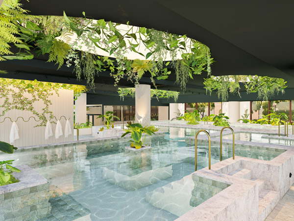 the magnesium pool at Soak Bathhouse, Sydney