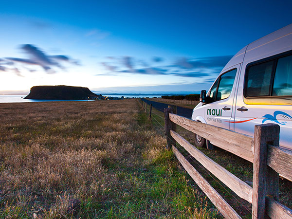 camping in stanley with a view of the nut tasmania