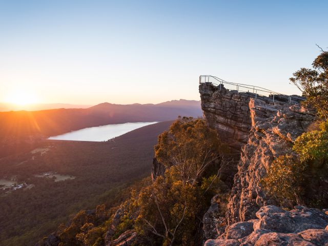The Pinnacle in Grampians National Park at sunset