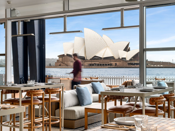 the Sydney Opera House as seen from Cruise Bar + Restaurant, Circular Quay