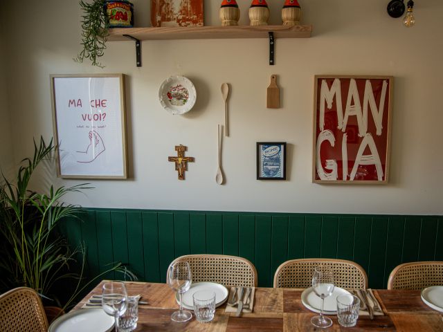 dining at Pasta Rosa, Pyrmont