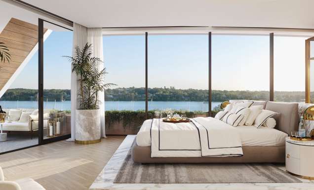 a spacious apartment with marina view at Trinity Point, Lake Macquarie NSW 