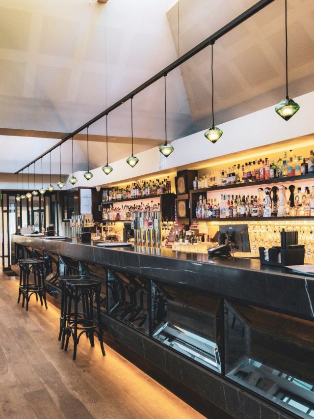 the bar at Botanical Hotel, South Yarra