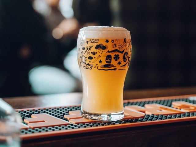 a glass of beer at Bodriggy Brewing Company, Abbotsford