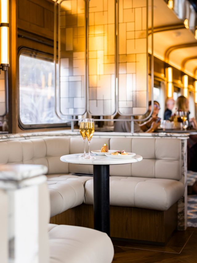 dining at Aurora Australis Carriage, Journey Beyond