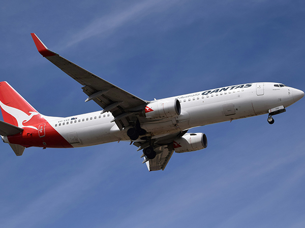 airplane of Qantas Airways