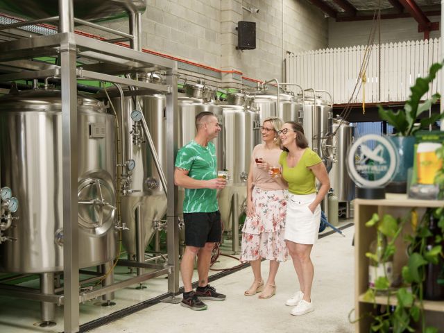 friends enjoying a Hop On Brewery Tour Brisbane