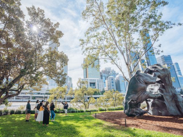 an Indigeous walking tour in Brisbane with BlackCard Cultural Tours