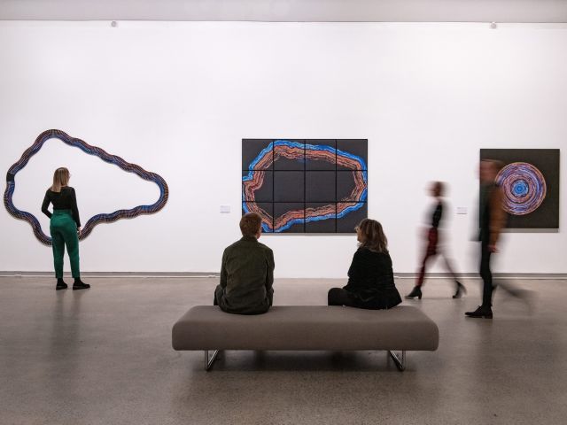 people browsing through the art collection at Heide Museum, Melbourne