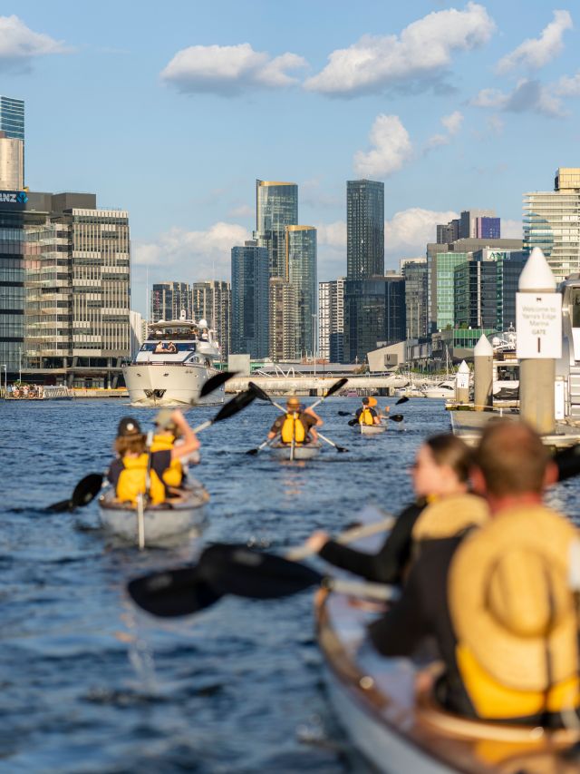kayaking down the Yarra