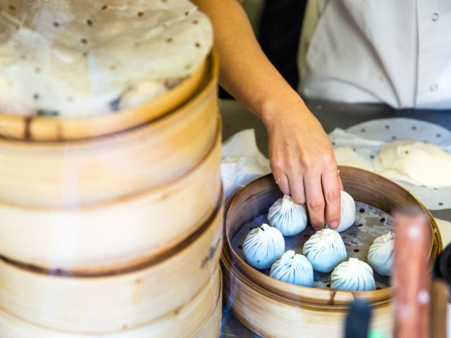 dumplings at Chinatown, Melbourne