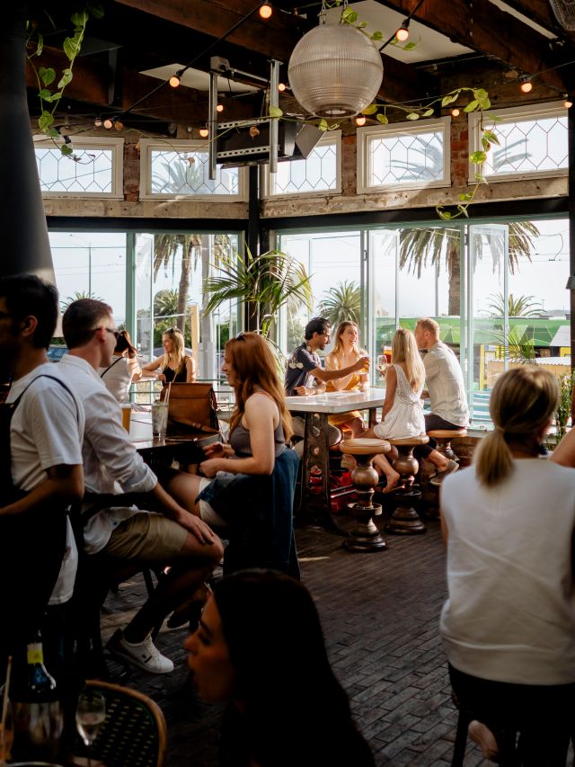 people dining at The Espy, St Kilda
