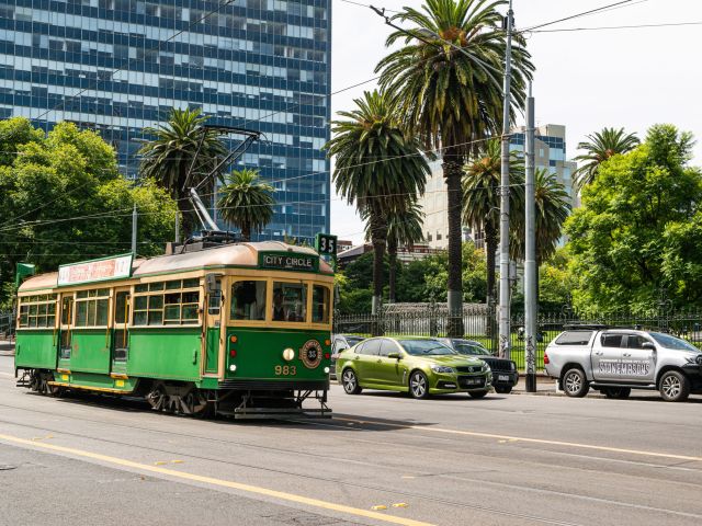 the City Circle tram in Melbourne