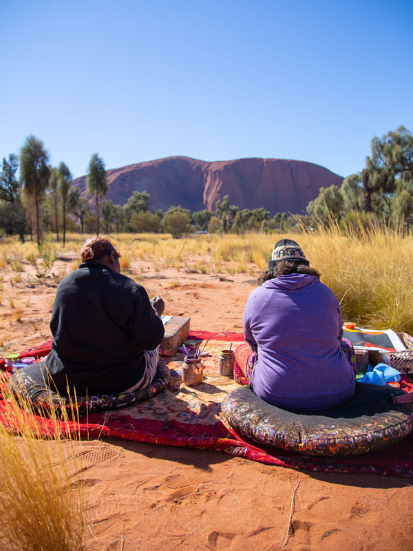 the Maruku Arts Painting Workshop