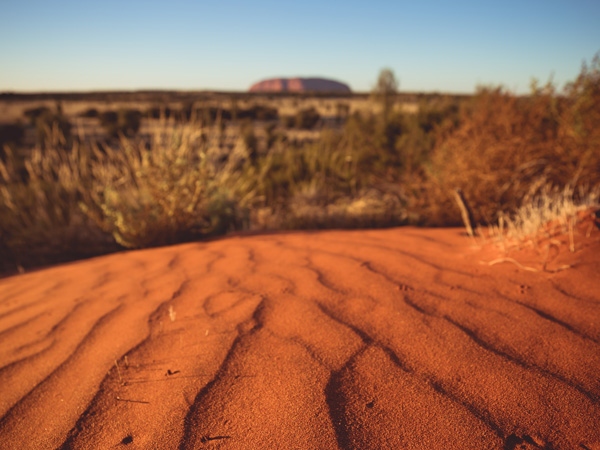 dunes in the Uluru landscapes