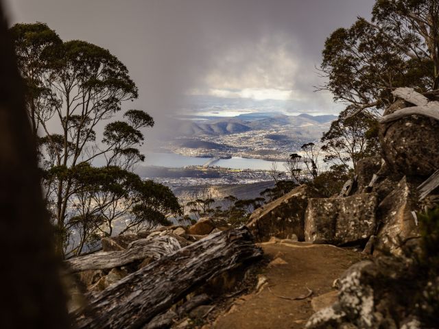 Kunanyi Mountain in Hobart, Tas