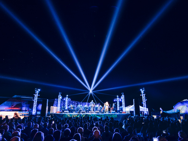 the Dark Sky Serenade stage in Winton