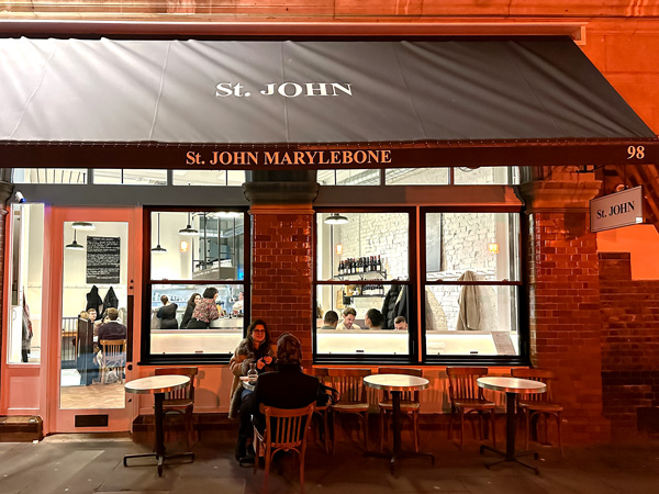St. JOHN restaurant in London, UK