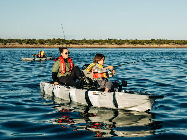 fishing and kayaking on Baird Bay