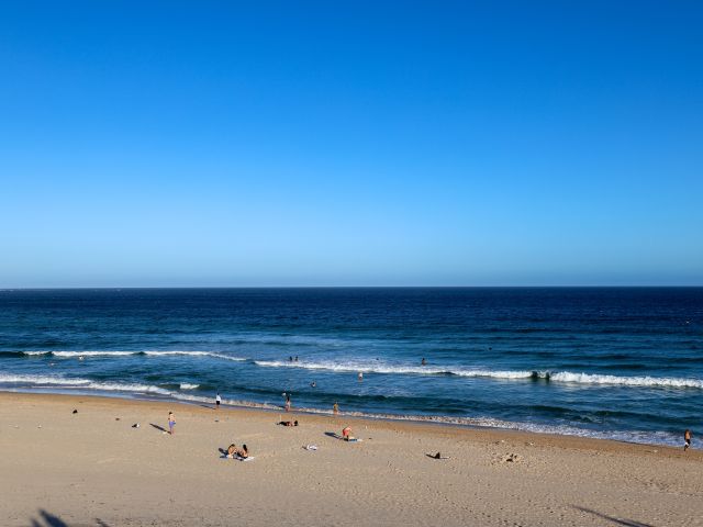 Bate Bay beach at sunset. Sydney, NSW