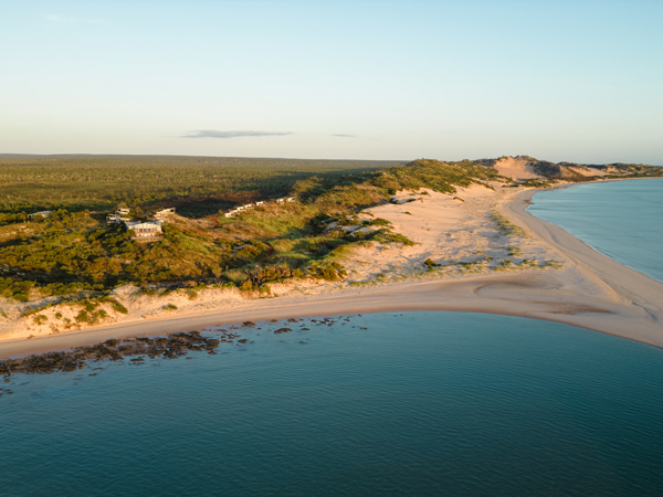 the Berkeley River Lodge from above, Kimberley
