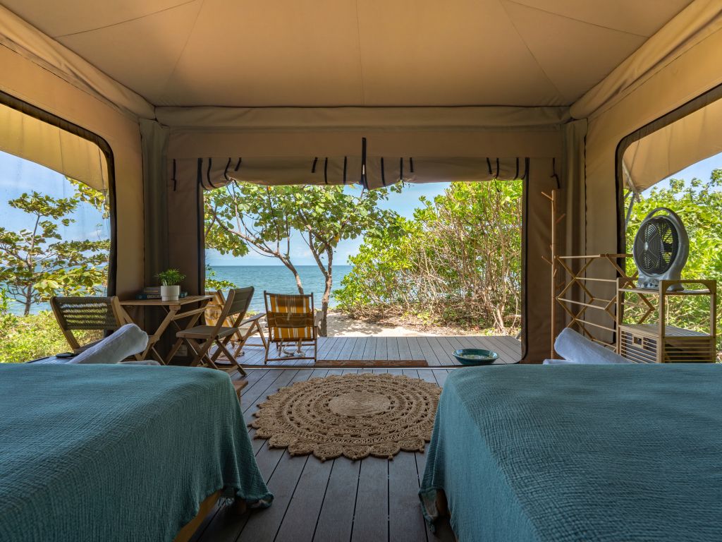 Dunk Island Beachfront Eco Tent Twin Queen