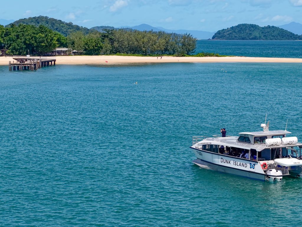 Dunk Island Ferry approaching jetty