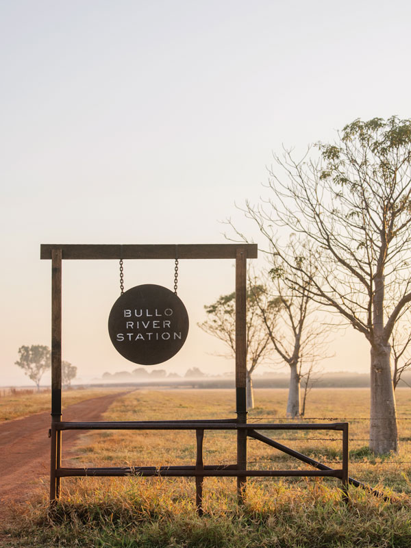 the Bullo River Station signage
