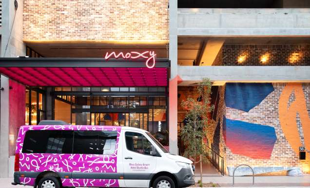 MOXY Sydney Airport shuttle bus