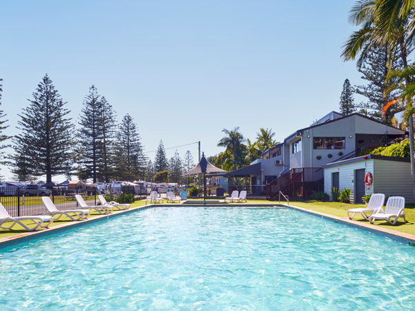 the pool at NRMA Port Macquarie Breakwall