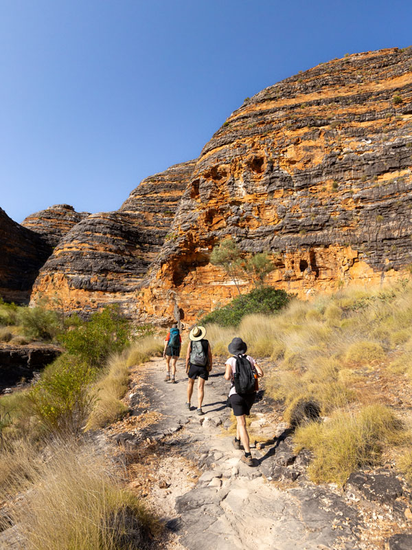 a group hiking Bungle Bungles, Kimberley