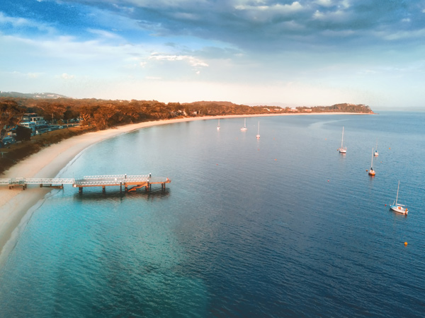 First light on Shoal Bay, Port Stephens, located in the Hunter region of NSW