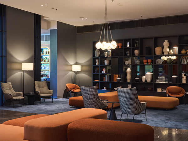 a look inside the lobby at Pullman Adealaide
