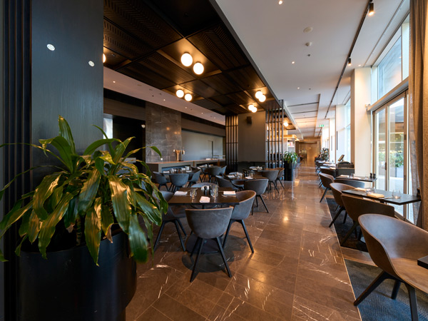 the restaurant inside Pullman Adelaide