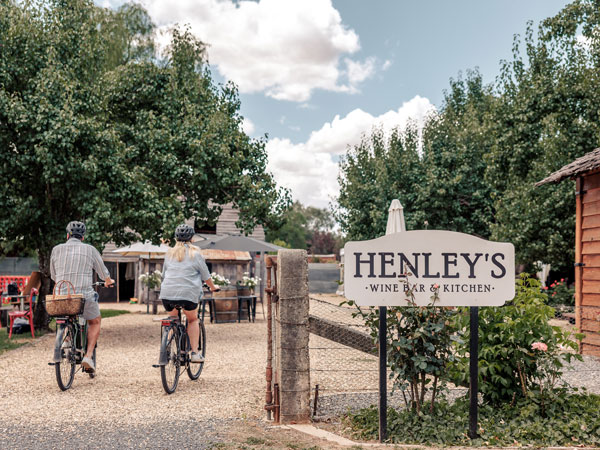 cycling to Henley’s Wine Bar & Kitchen