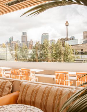 Sydney CBD views from the rooftop pub at Woolly Bay Hotel