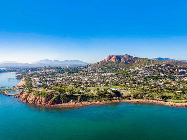 an aerial view of Townsville