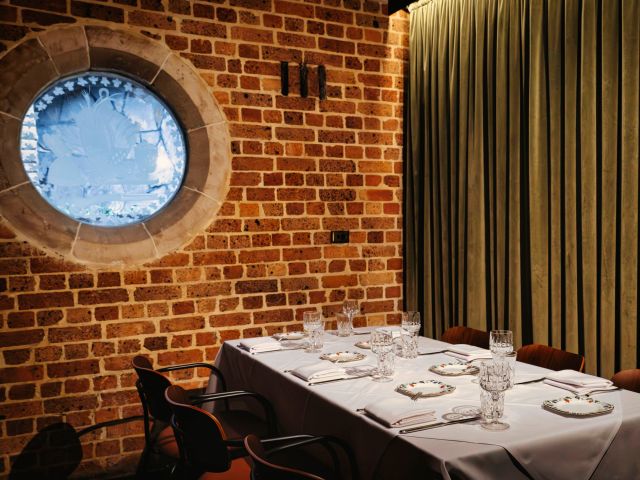 the French-inspired dining space at Darling Glebe