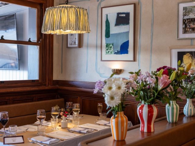 the French dining interior of Bistro by Manu