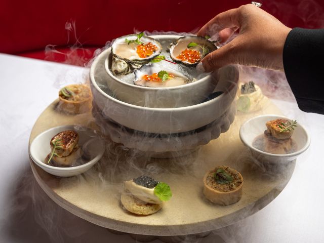 the canapés selection at Gavroche