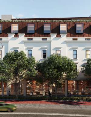 the exterior of 25hours Hotel Sydney the Olympia