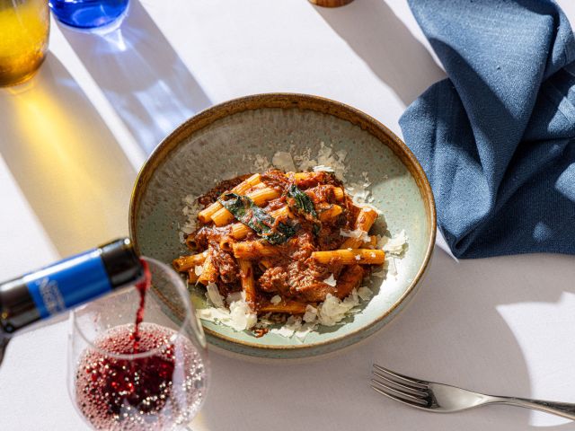 an Italian dinner at I Maccheroni