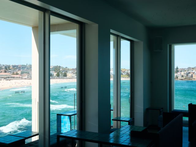 sweeping views across Bondi Beach at Icebergs Dining Room and Bar