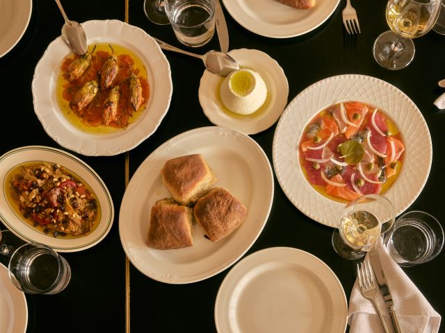an Italian dinner at Club Fontana
